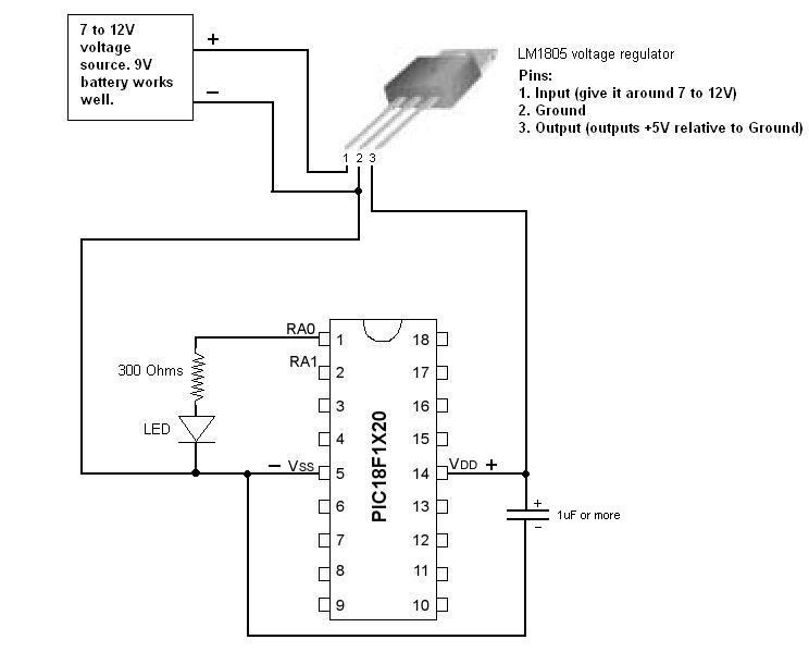 PIC test circuit